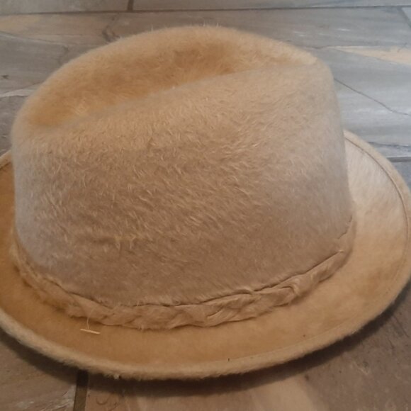 Vintage Fedora Hat 7 1/4 Biltmore Polar Fur Felt - Picture 3 of 4